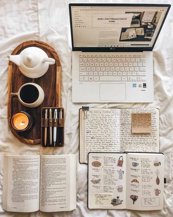 Desk with a camera